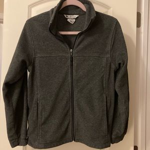 Columbia Fleece Zip Up - Charcoal, Youth 14/16